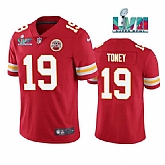 Men & Women & Youth Kansas City Chiefs #19 Kadarius Toney Red Super Bowl LVII Patch Vapor Untouchable Limited Stitched Football Jersey,baseball caps,new era cap wholesale,wholesale hats